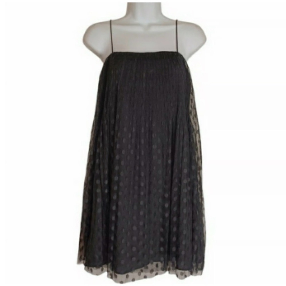 Chic Black Polka Dot babydoll Dress